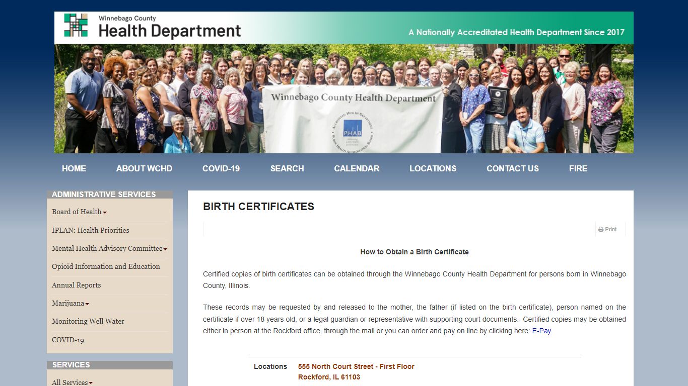 Birth Certificates - WCHD